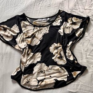 New York & Company Dogwood Floral Top